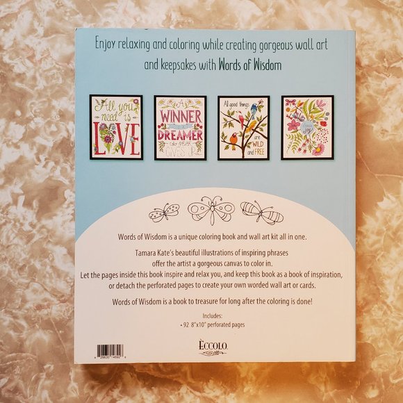 Words of Wisdom Coloring Book (New) (3 for $15) - Picture 2 of 4
